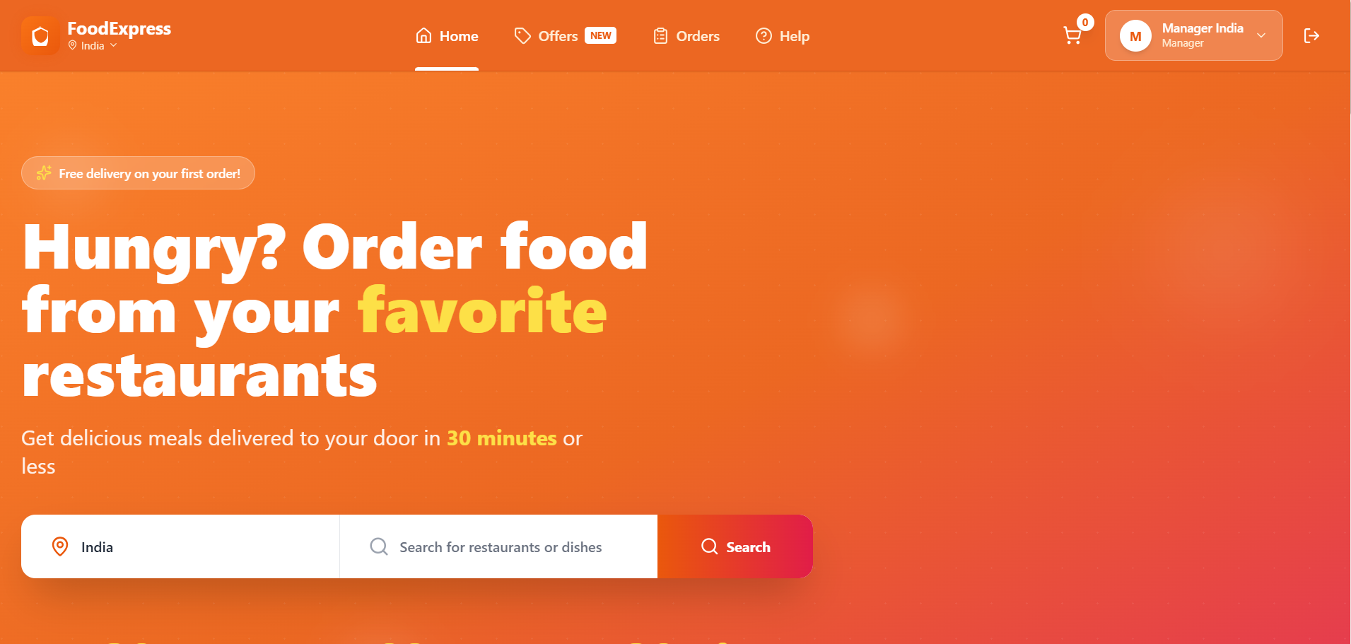Food Ordering System